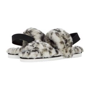 Dolce Vita Paxxy Women's Faux Fur Strappy Flat Sandals (Size 8)